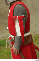  Photos Medieval Knight in mail armor 10 Medieval clothing bag red gambeson upper body 0001.jpg